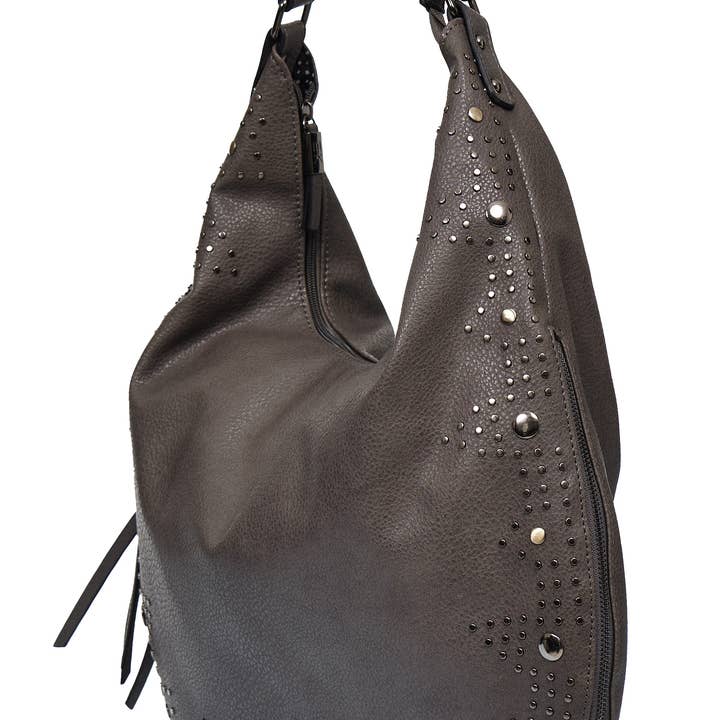 HJS - Wholesale Shoulder Bag - Women's - 'MAYFAIR' Bag - Adjustable Size & with Stud Design3