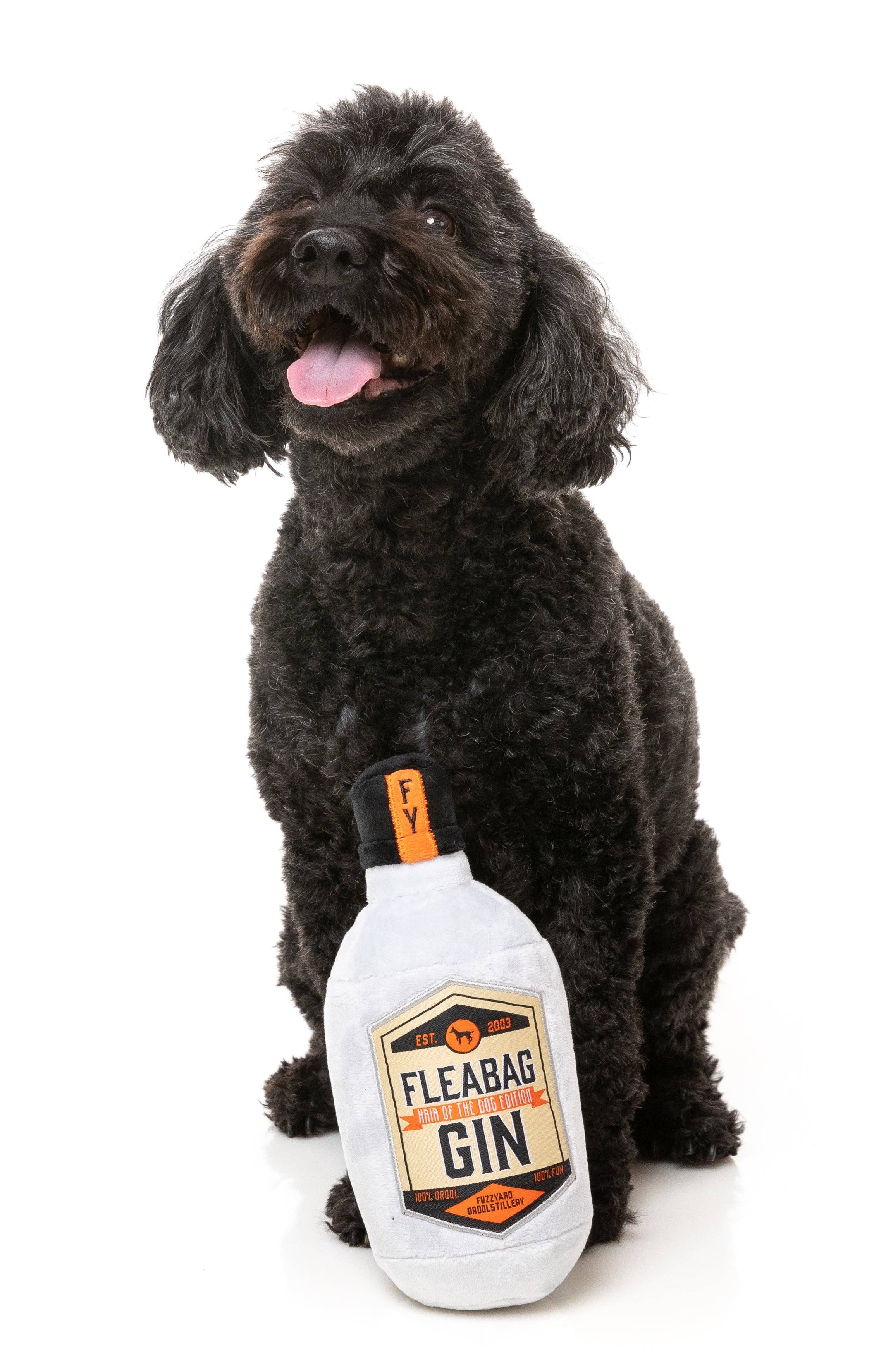 In Vogue Pets – wholesale Pet plush toy – Dog – Fleabag Gin - Dog Toy1