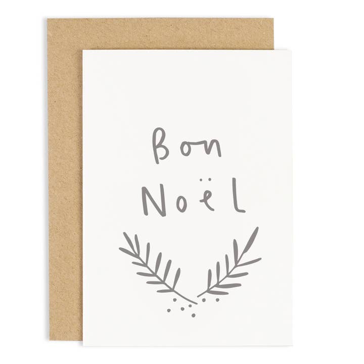 Old English Company - Wholesale Christmas Card - Bon Noel Card - Merry Christmas Card