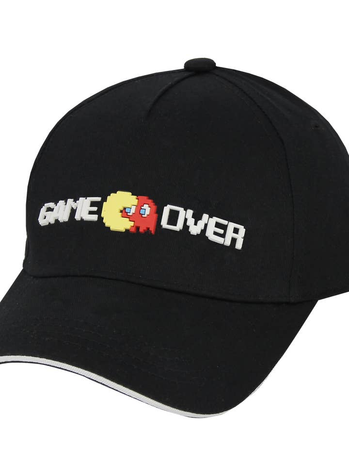 Gorra negra Munhappywear Game Over para venta al por mayor de Mun Happy Wear
