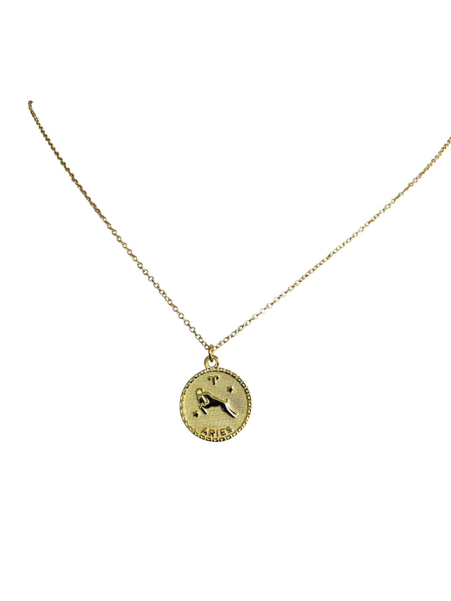 Modern Opus – wholesale Pendant/charm necklace – Zodiac Sign Gold Plated Sterling Silver Necklace9