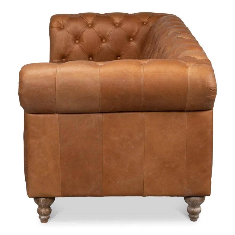 LOOMLAN - Wholesale Sofa - Chesterfield Kingston Sofa Tan Leather6