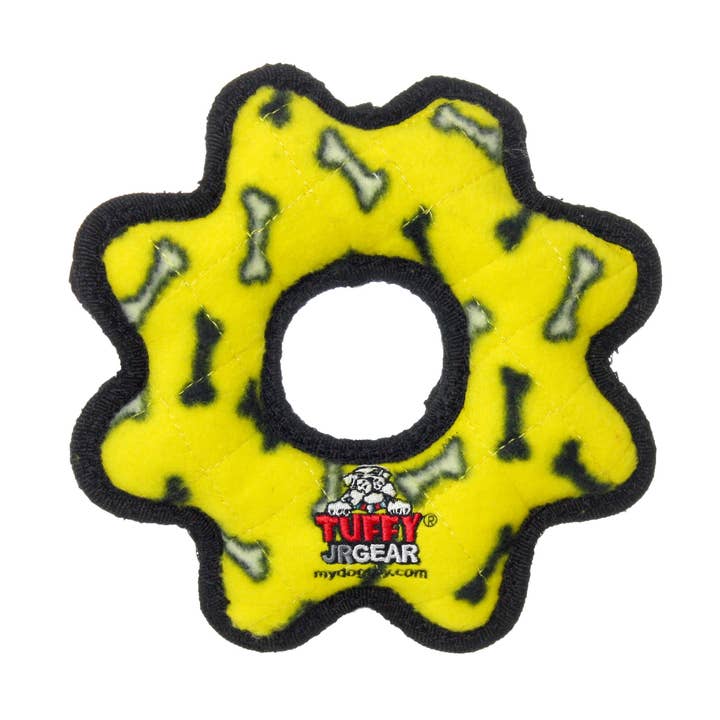 Tuffy Jr Gear Ring - Yellow Bone, Durable, Squeaky Dog Toy and other Purchase Wholesale ringelspitz schnursenkel. Free Returns & Net 60 Terms on Faire trending on Faire.