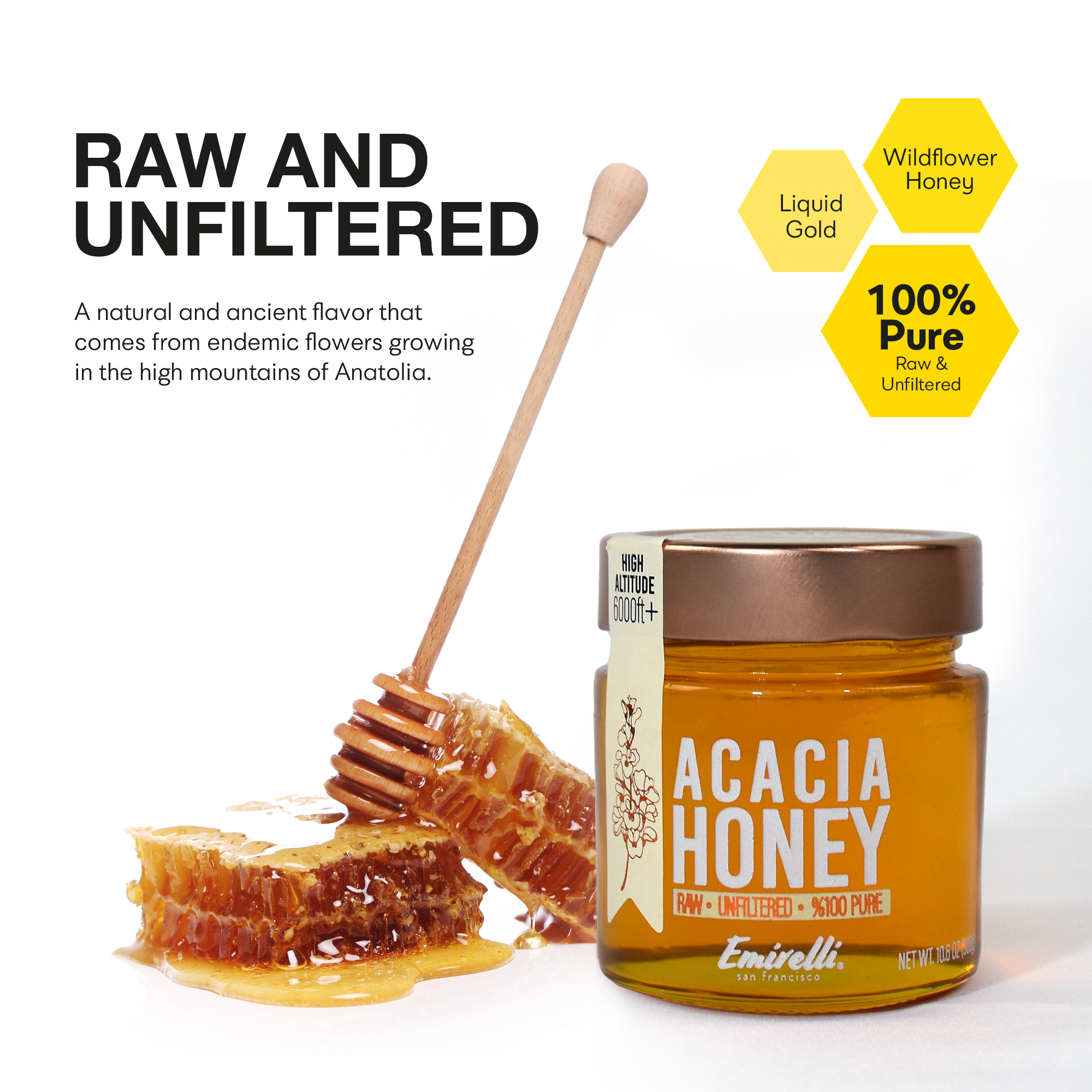 Emirelli - Wholesale Honey - Emirelli Acacia Honey1