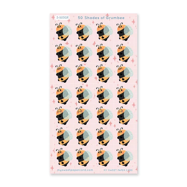 Grumbee's Moods - Stickers Sheet for wholesale by My Sweet Paper Card
