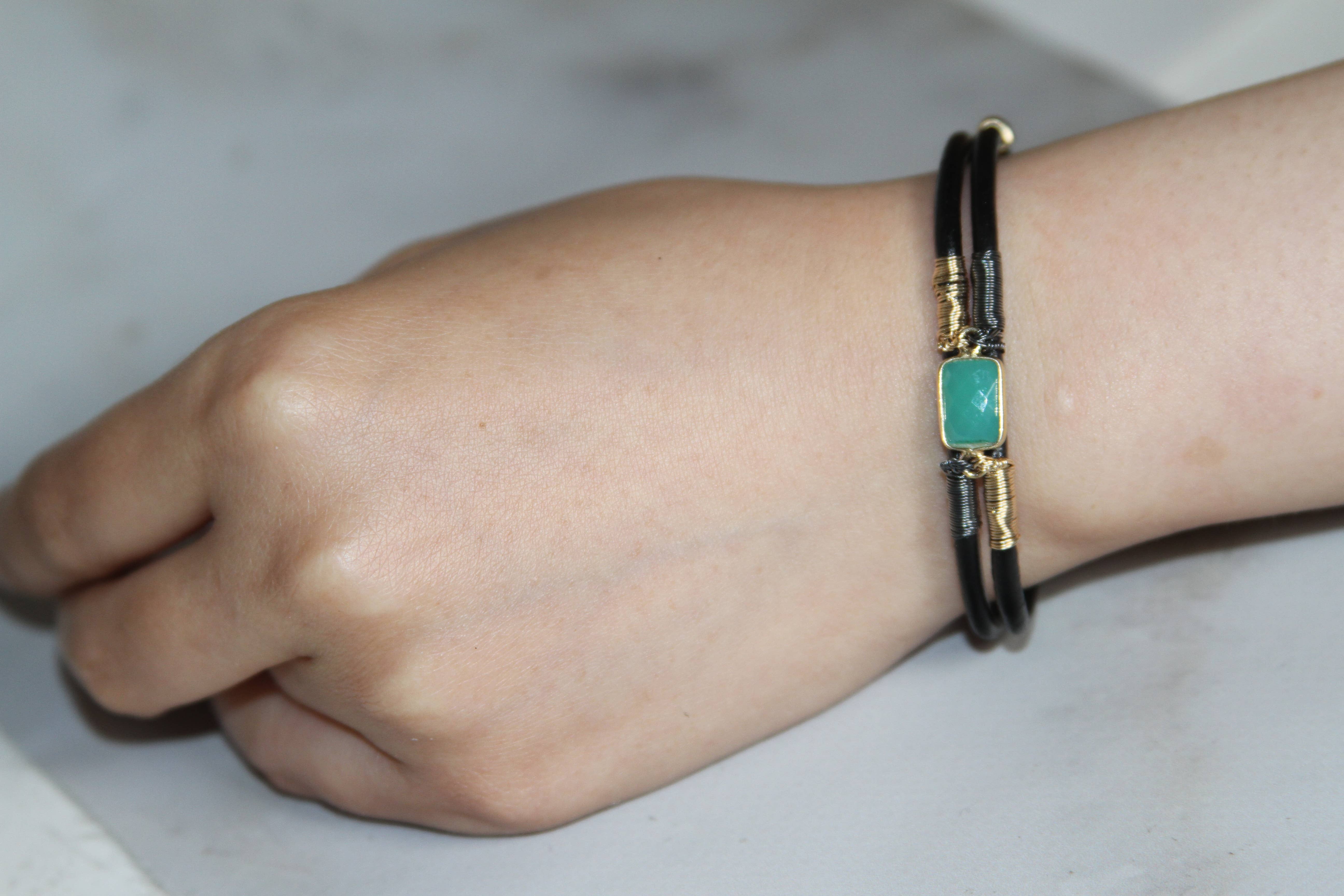 Mabel Chong - Wholesale Charm/Dangle Bracelet - Double Thin Leather Bracelet0