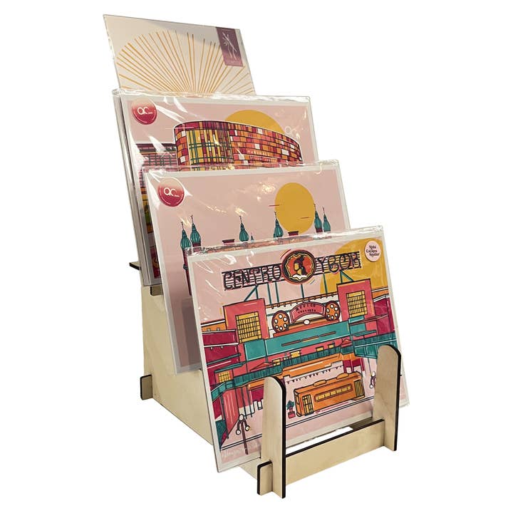Multi-Purpose Display Stand - Art Prints, Book & Records- Lg for wholesale by Torched Displays