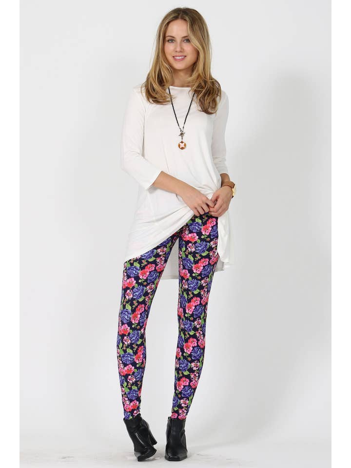 42POPS - Wholesale Tunic - Women's - 3/4 Sleeve Loose fit Tunic3