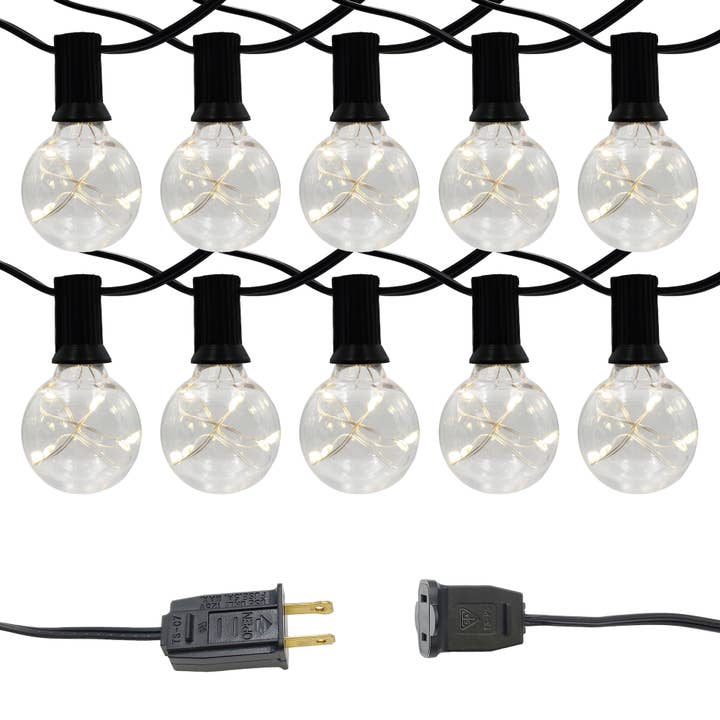 Electric Globe String Lights with Soft White Fairy Lights for wholesale by LumaBase
