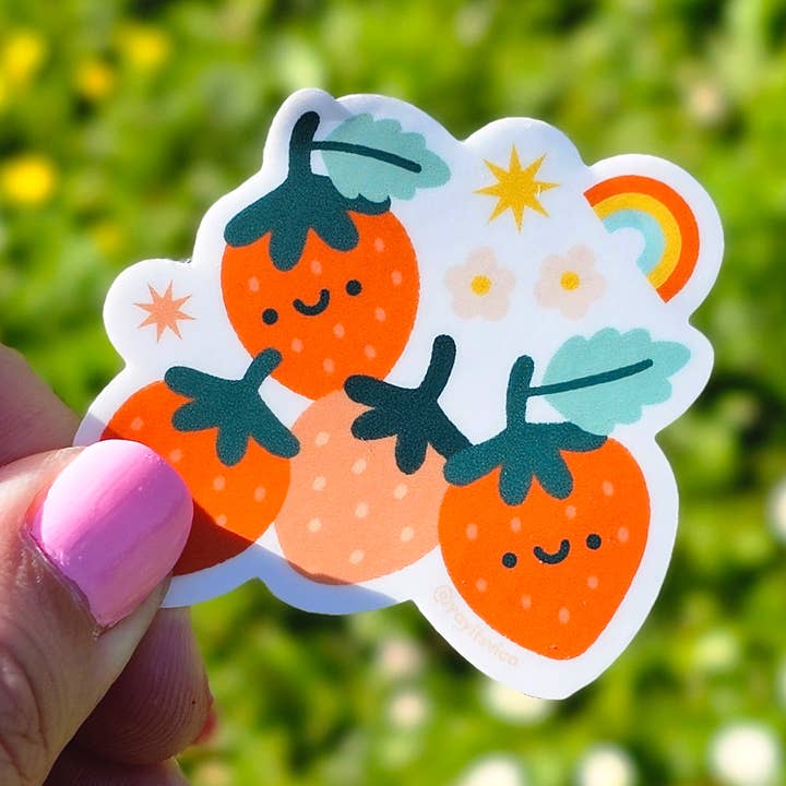 Little Strawberry Sticker for wholesale by Yay! It's Vica