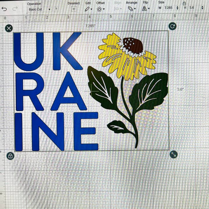 Autocollant de voiture Ukraine pour la vente par Designs By Kate