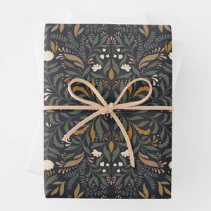 Cute Western Merry Christmas Gift Wrap, Thick Wrapping Paper Roll