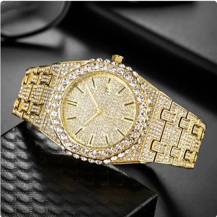 Naomi's Happy Place Shop – wholesale Wrist watch – Men's – Men's Starry Diamond Quartz Watch6