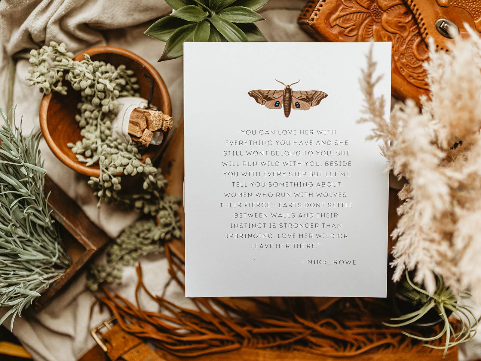 You're Golden Co. - Vente Affiche d'art - Vous pouvez aimer sa citation avec Moth Print1