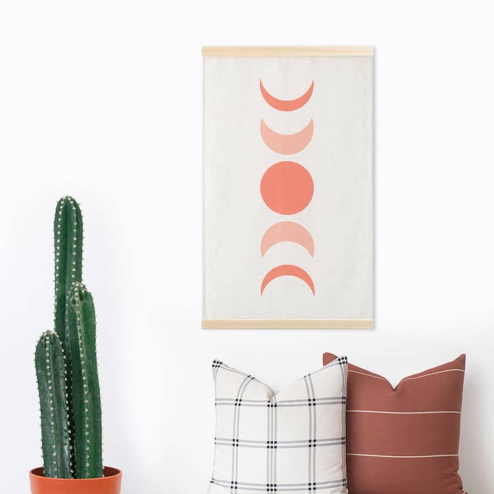 Boho Wandbehang, korallenrosa, 31 „L x 20" W für den Großhandel von Hofdeco