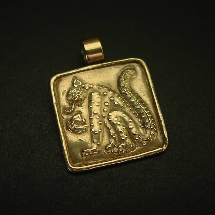 Mayan Jaguar God Pendant Necklace - Mesoamerica for wholesale by Vis a Vis Jewelry