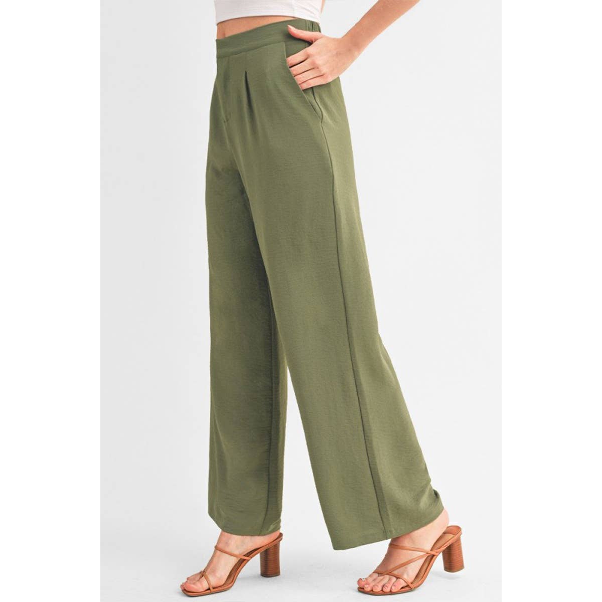 Timeless - Wholesale Pants - Women's - LONG TROUSER WITH ELASTICIZED BACK WAIST BAND4