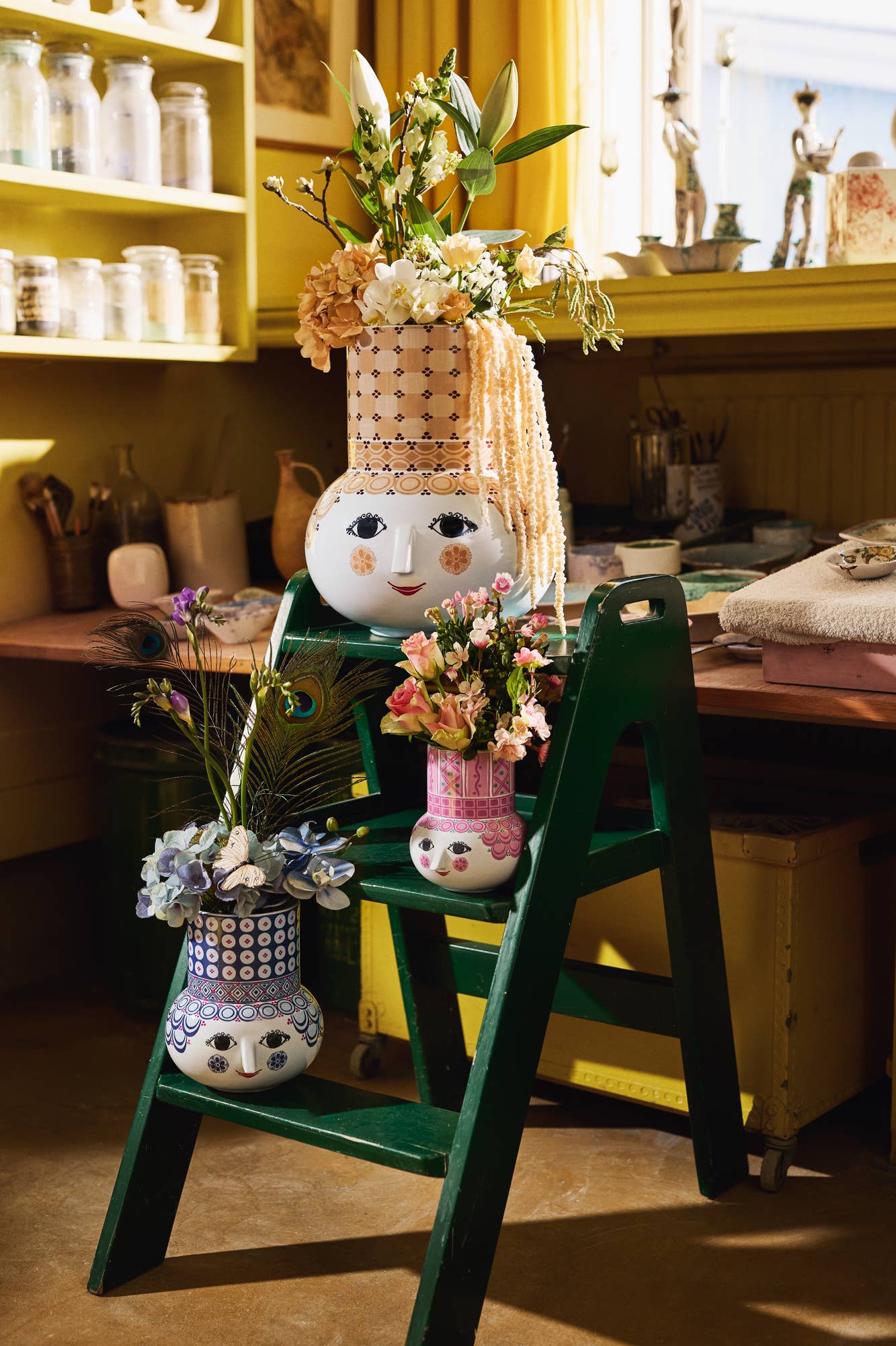 Danish Design Collective - Wholesale Plant Pot - Bjørn Wiinblad - Olga - Long Neck 3D Plant Pot / Vase3