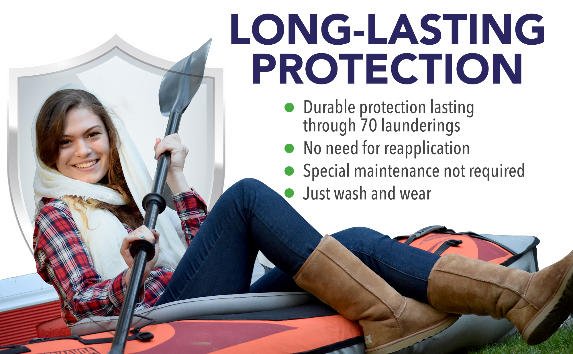 Chloe & Lex - Vente Écharpe – femme - Écharpe anti-insectes Insect Shield Protection pour femmes15