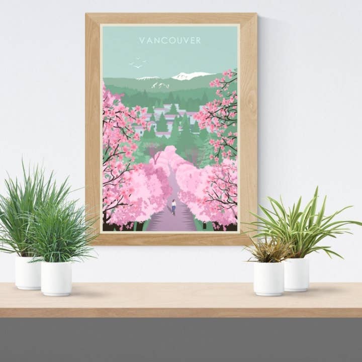 VANCOUVER CHERRY BLOSSOM POSTER for wholesale by TripPoster