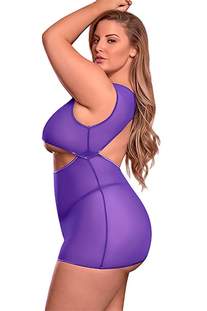 Exposed - Vendita all'ingrosso Completino intimo - Donna - Abito underboob e perizoma senza cavallo8