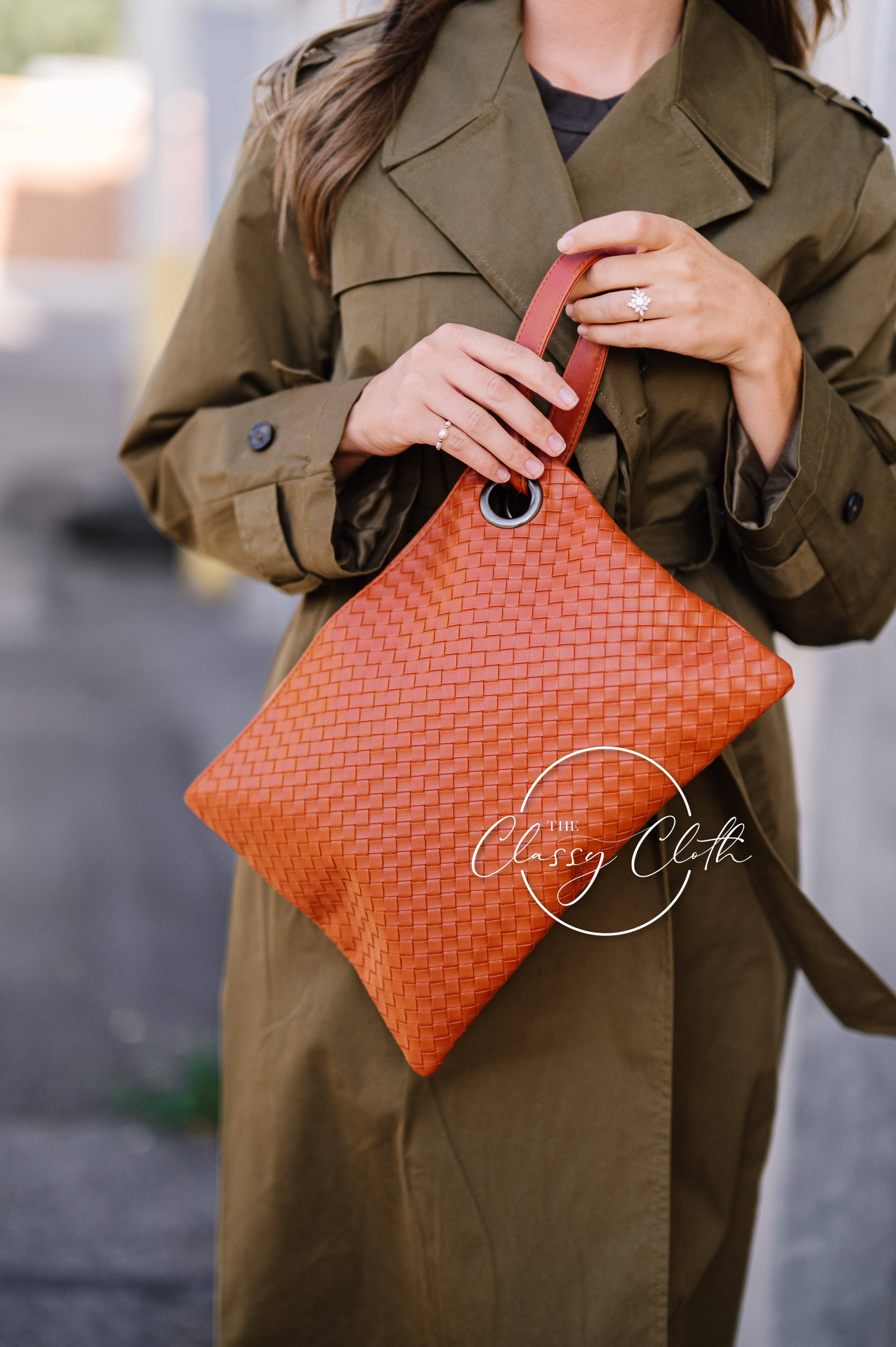 The Classy Cloth WS - Vendita all'ingrosso Pochette - Donna - Pochette alla moda - Weave Tan RTS5