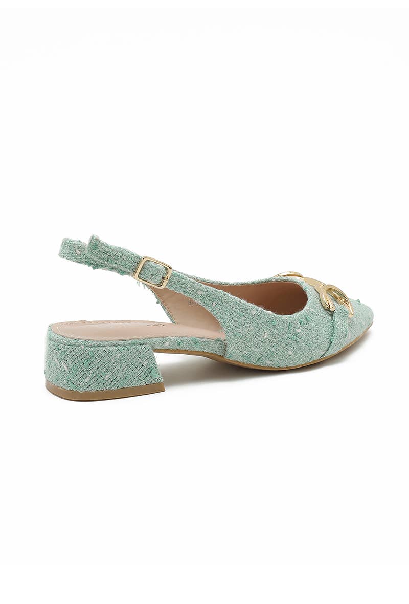 Joia Paris - Wholesale Low Heels - Women's - Modern low-heeled pump with textured finish H8-1085E10