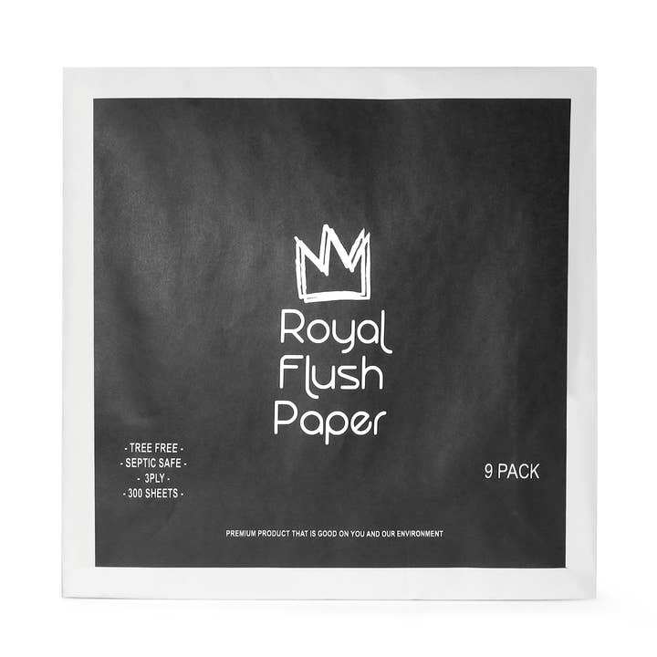 Royal Flush Paper 100% Bamboo Toilet Paper 9 pack for wholesale by Royal Flush Paper
