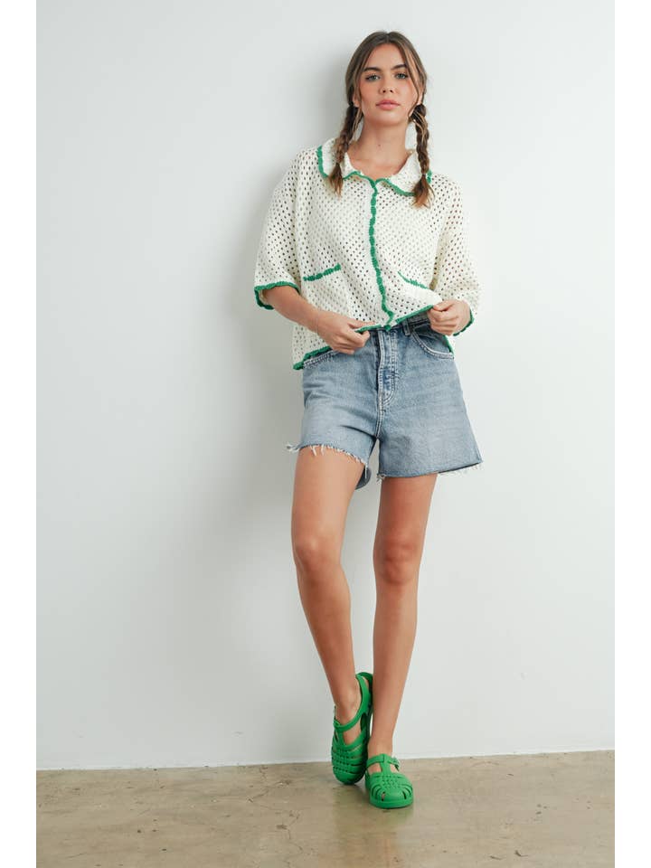 BUTTERMELON - Vendita all'ingrosso Maglione tricot - Donna - Maglione all'uncinetto Urban Vibe - BMW76548