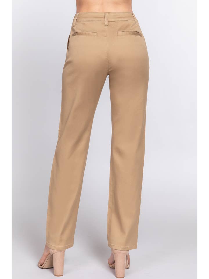 Active Basic | Active USA - Wholesale Pants – Women's - Straight Fit Twill Long Pants 13