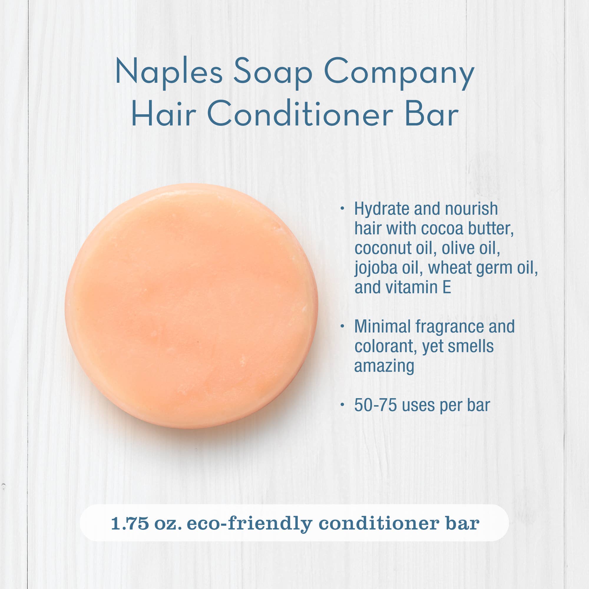 Naples Soap Company | Clean Beauty, Natural Bath & Body - Wholesale Hair Conditioner - Florida Fresh Solid Conditioner Bar – Citrus & Mango3
