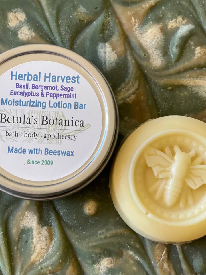 Herbal Harvest Lotion Bar for wholesale by Betula's Botanica ~ Bath, Body & Apothecary