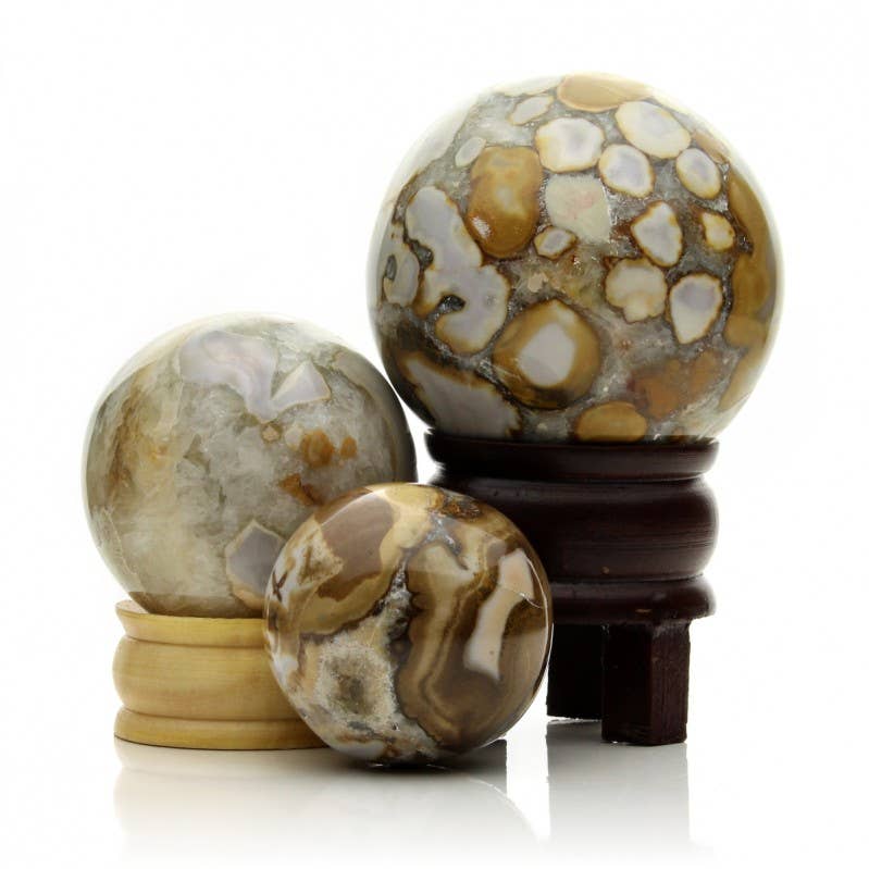 UniArt - Venta al por mayor Piedras/cristales espirituales - Jaspe Oceánico, Esferas0