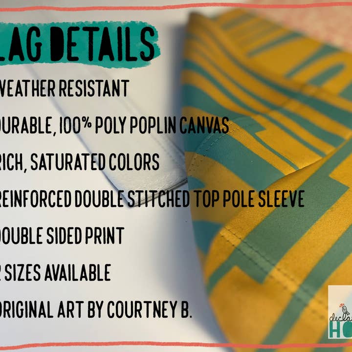 Declaration HOME - Wholesale Flag - Peace + Well Being Ombre Garden and House Flag -Double Sided2