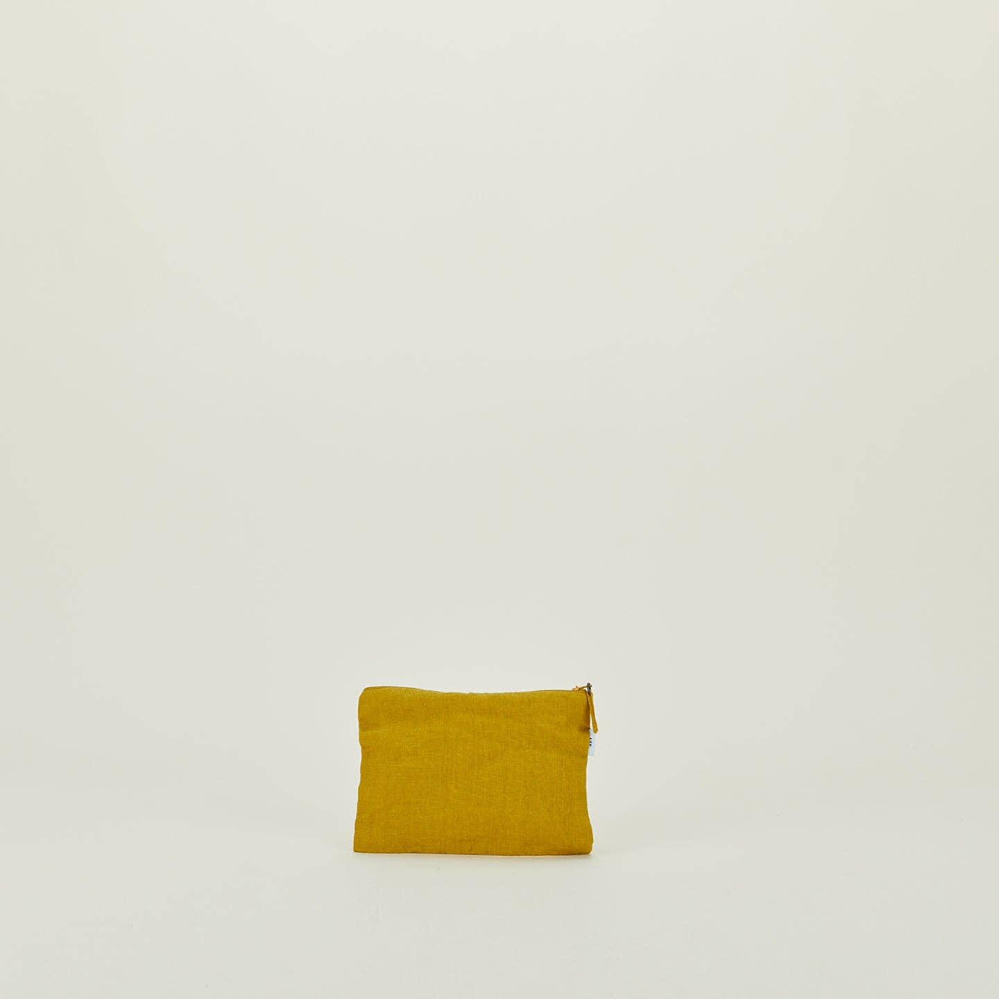 Hawkins New York - Wholesale Pouch - Women's - SIMPLE LINEN ZIPPER POUCHES - MUSTARD2