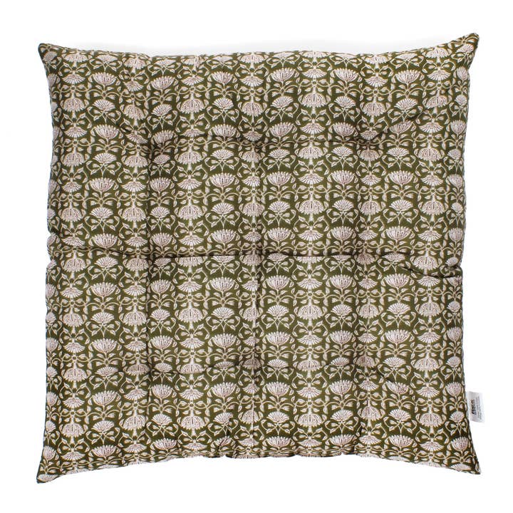 Seat Pad Cushion (37X37cm) - Brown Lily for wholesale by Rex B2B - UK