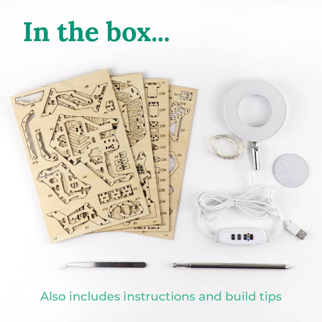 Tiny Treehouses - Wholesale DIY Craft Kit - Island Cabana + Grow Light13