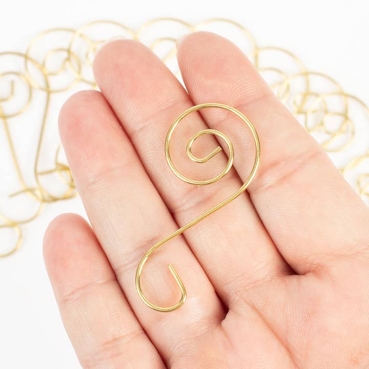 Factory Direct Craft - Wholesale Ornament - Spiral Christmas Ornament Hooks (20 hangers) - Select Color1