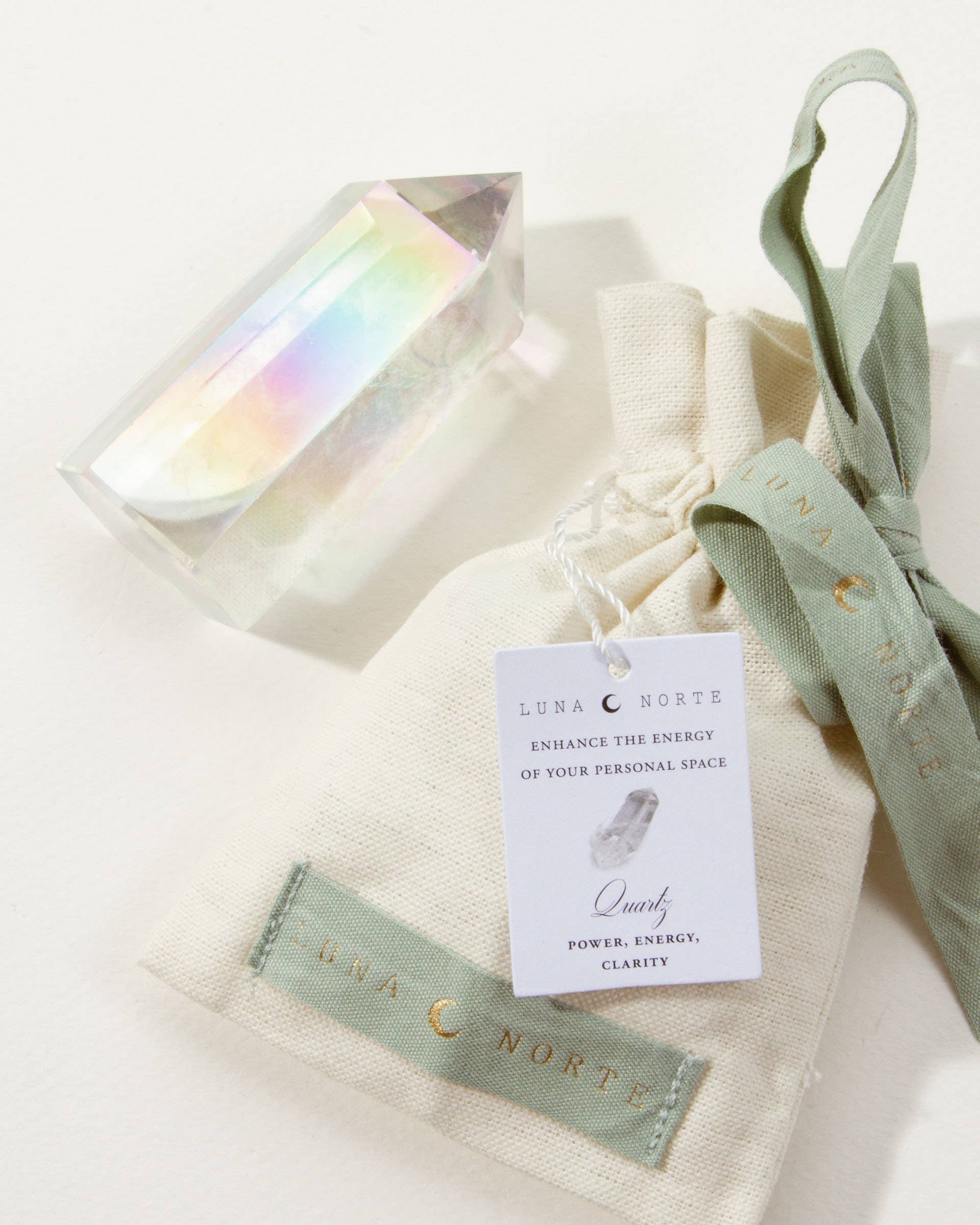 Luna Norte - Wholesale Spiritual Stone/Crystal - Aura Quartz Crystal Tower Curio- Clear Quartz2