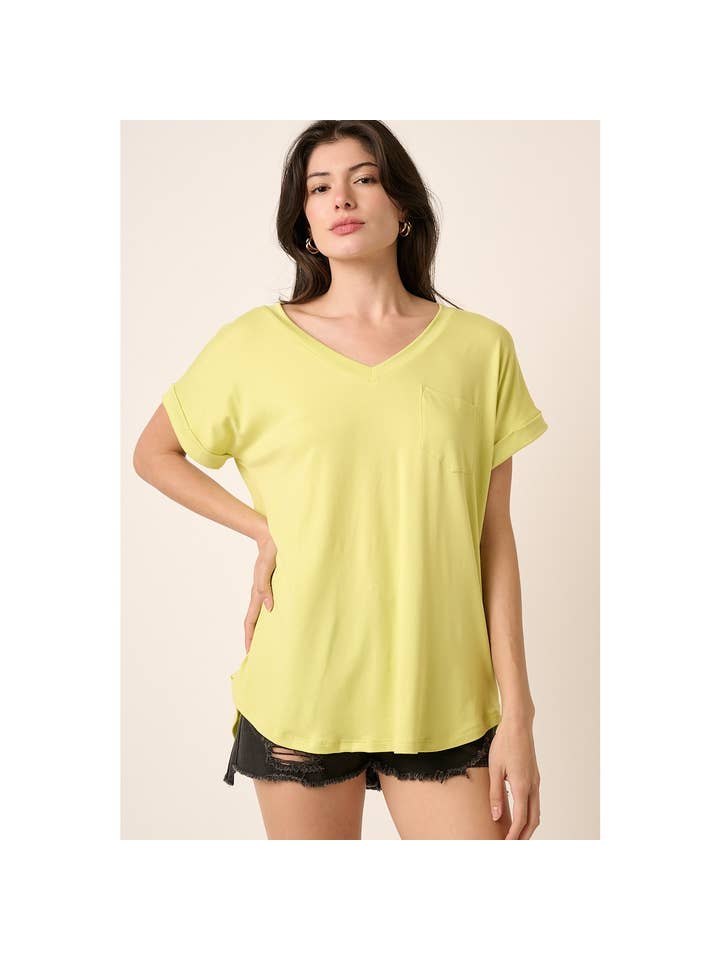 mittoshop – wholesale Stickad topp - Dam – T9153 - DTY V-RINGAD OCH 1 FICKDETALJ DOLMANSTICKAD TOPP51