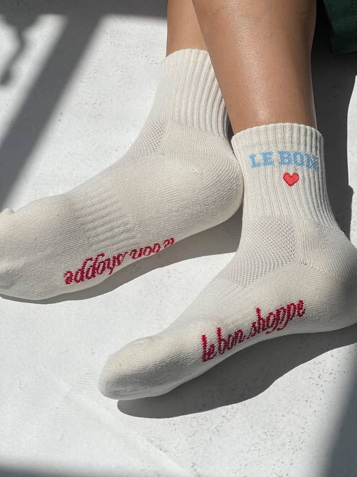 Le Bon Shoppe - Wholesale Socks - Women's - Embroidered Crew Socks (wholesale)7