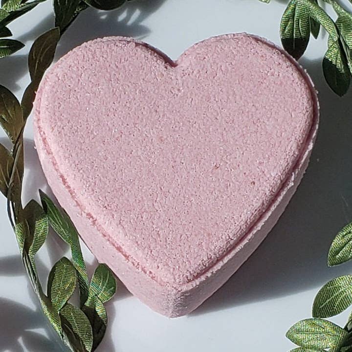 Aardbei Champagne Valentijnsdag Heart Bath Bomb voor wholesale door Fizz Bizz