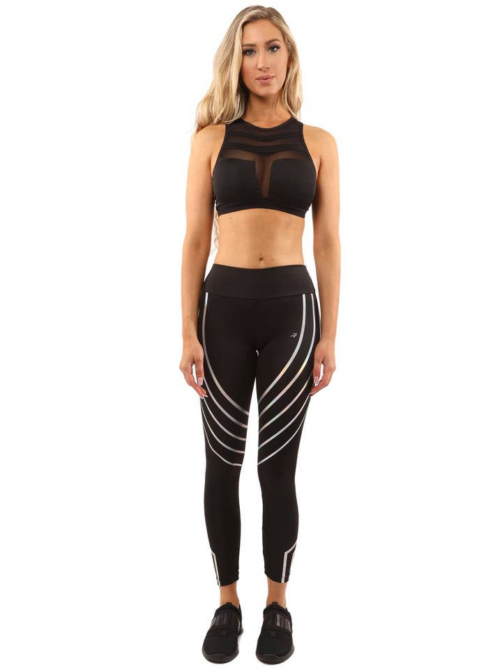 Savoy Active - Vente Maillot de bain deux-pièces – femme - Laguna Set - Leggings & Soutien-gorge de Sport - Noir