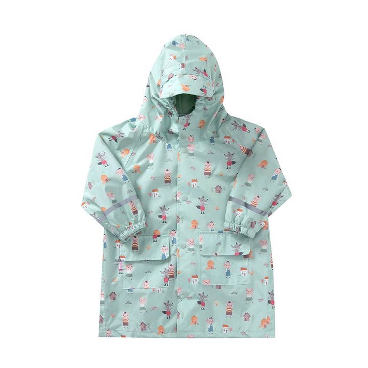 Kinderregenmantel Die drei kleinen Schweinchen 4 Jahre für den Großhandel von Tutete