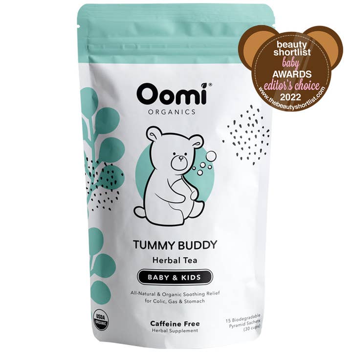 Baby Gas & Colic Herbal Tea for wholesale by Oomi Organics