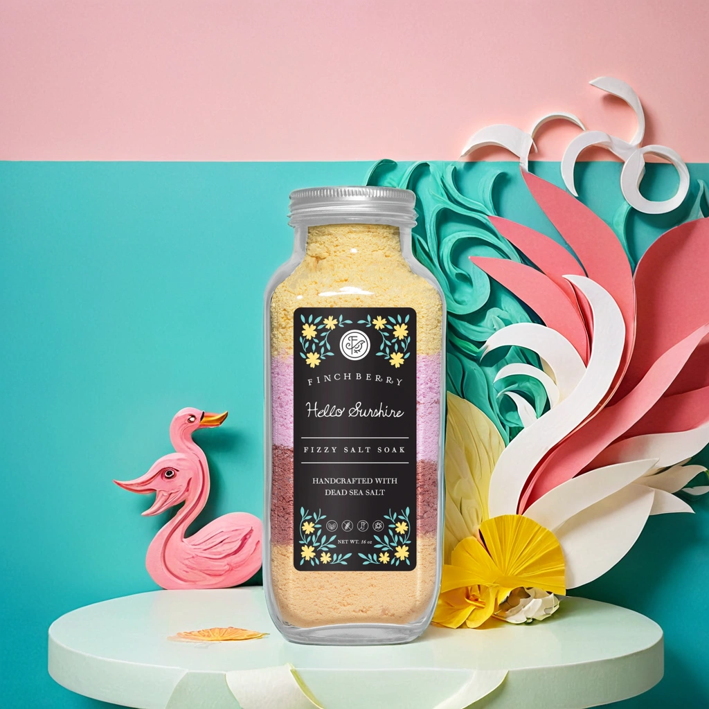 FinchBerry - Wholesale Bath Soak/Milk - Hello Sunshine Rejuvenating Fizzy Salt Soak2