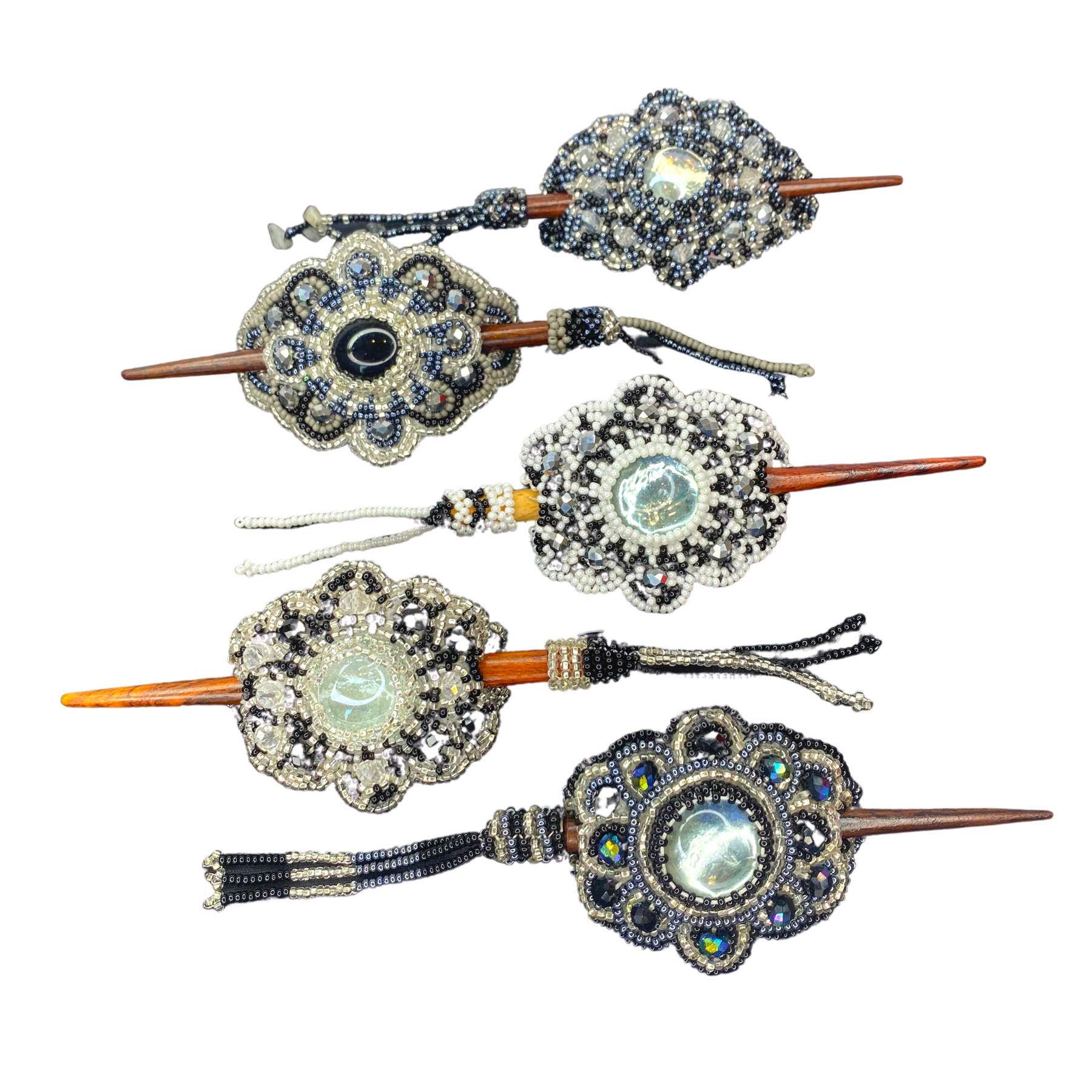 Lumily - Wholesale Barrette - Women's - Michelle Seed Bead Hair Barrette - Guatemala5