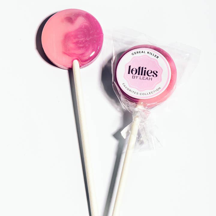 Lollies By Leah - Wholesale Lollipop - Cereal Killer Lollipop (Fruit Loops, Crunch Berries & Cereal Milk)