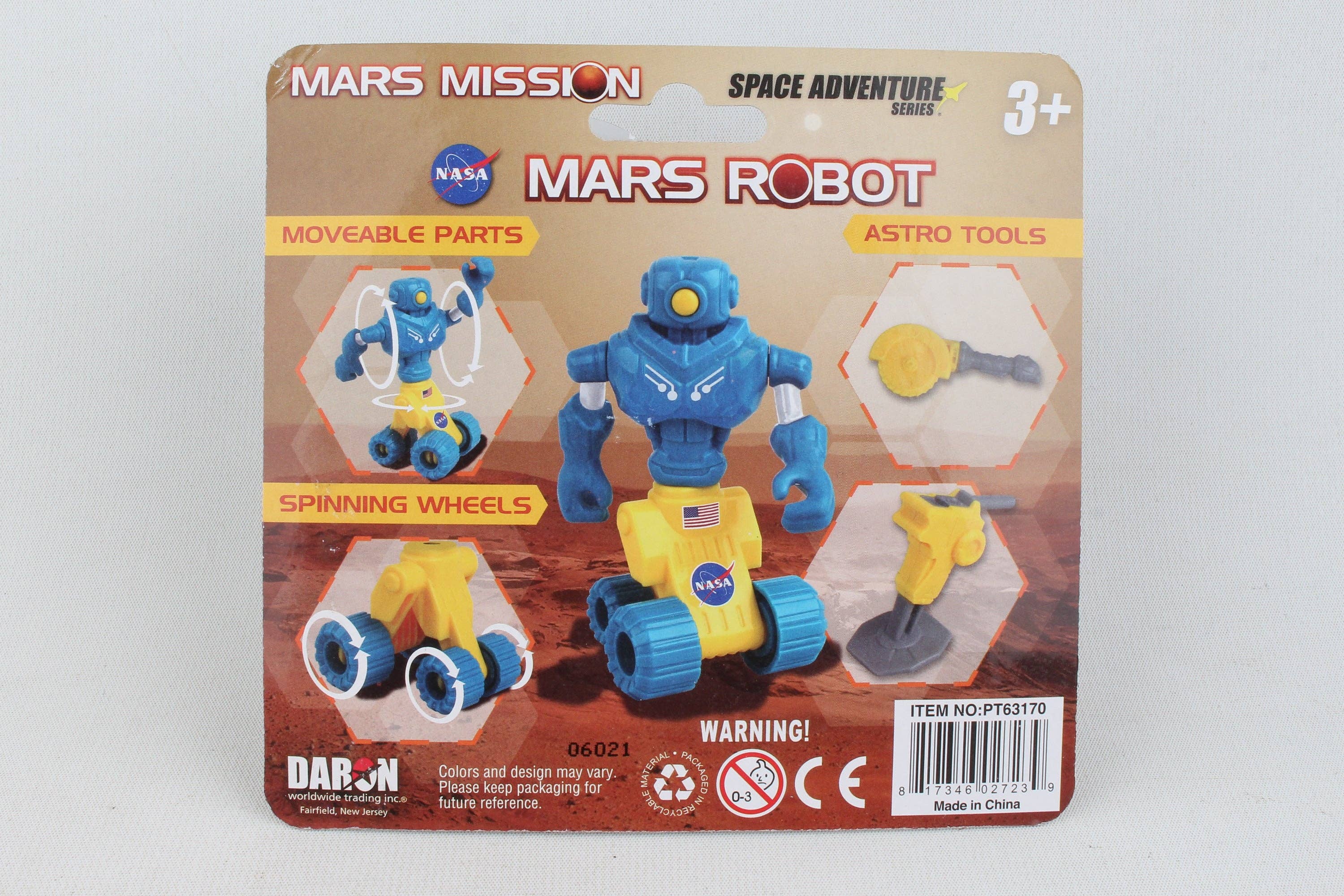 Daron Worldwide Trading - Vente Lot de jouets – enfant - Robot PT63170 Space Adventure Mars Mission Mars avec 2 accessoires8