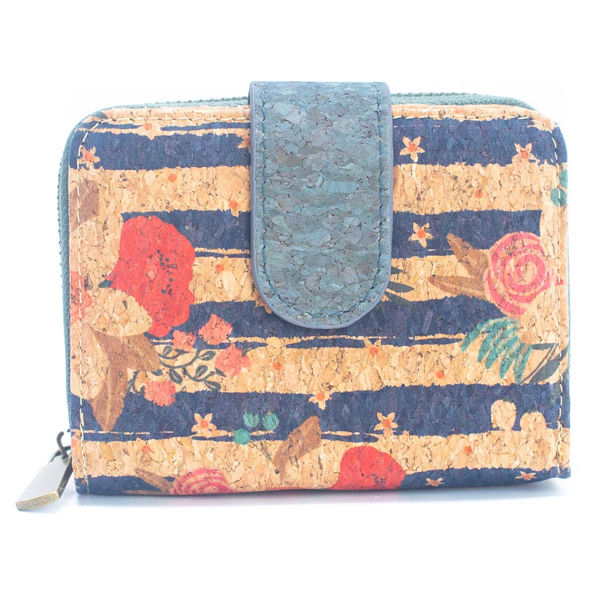Meninas Bonitas Cork - Wholesale Wallet - Women's - Natural Cork Printed Women's Short Card Wallet BAG-22387